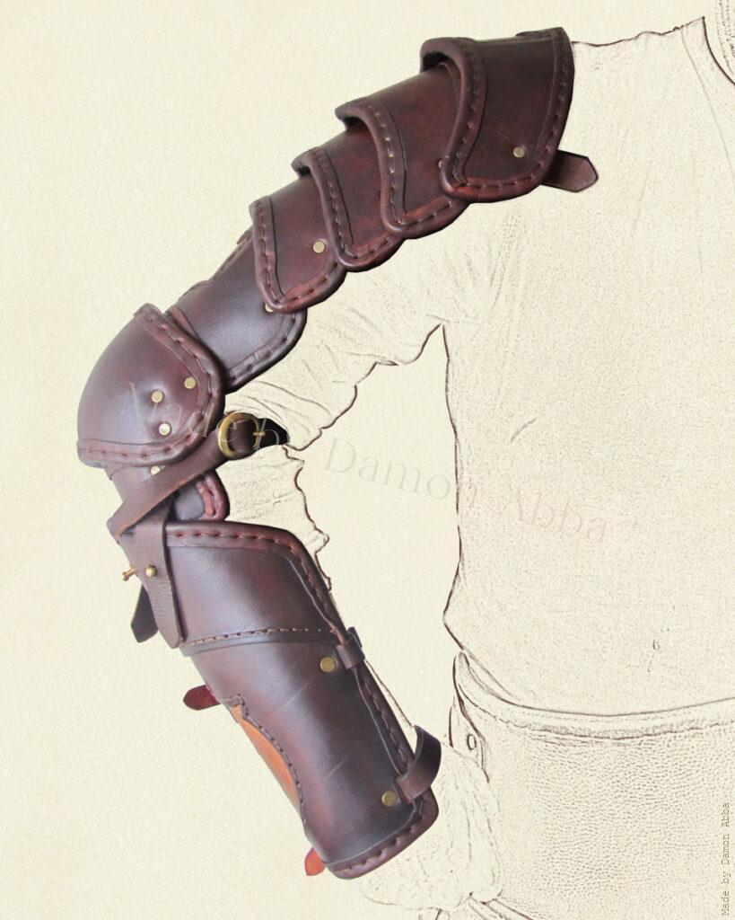 Segmented arm armour – copper gaul etch – Battle Ready